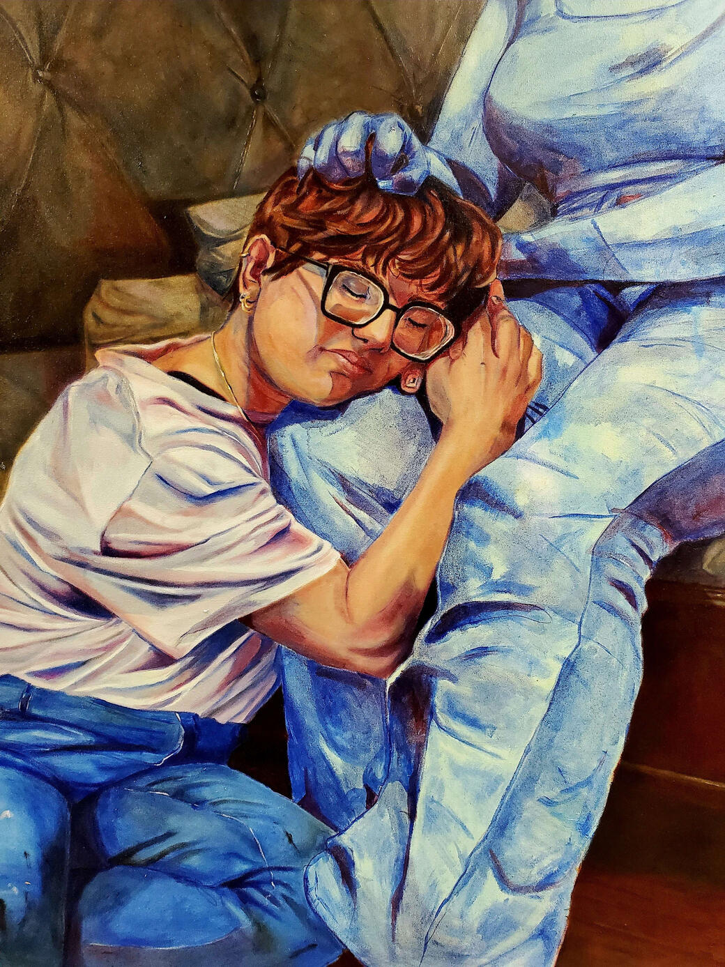 &quot;unprodigal son&quot;, oil on canvas, 50 x 42, 2023