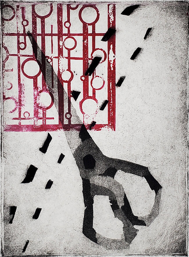 &quot;chop chop&quot;, intaglio, 9 x 6, 2022