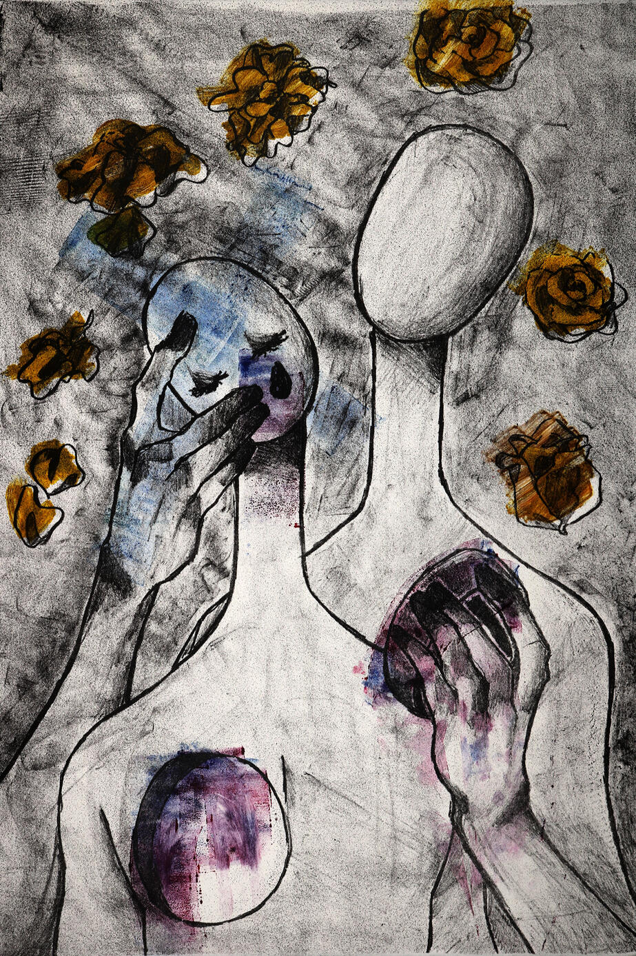 &quot;I(don&#39;t)loveyou&quot;, lithograph, 22 x 15, 2022